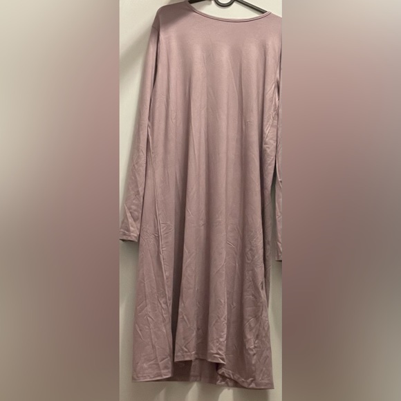 Dark Lilac Crew Neck Tunic - Picture 2 of 3